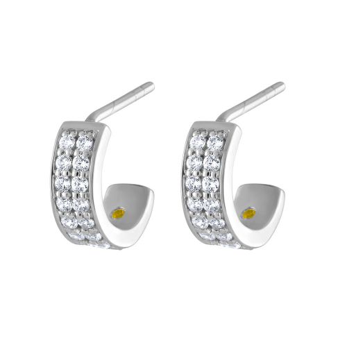 All Lab grown Diamond Hoop Earrings, 0.33ct